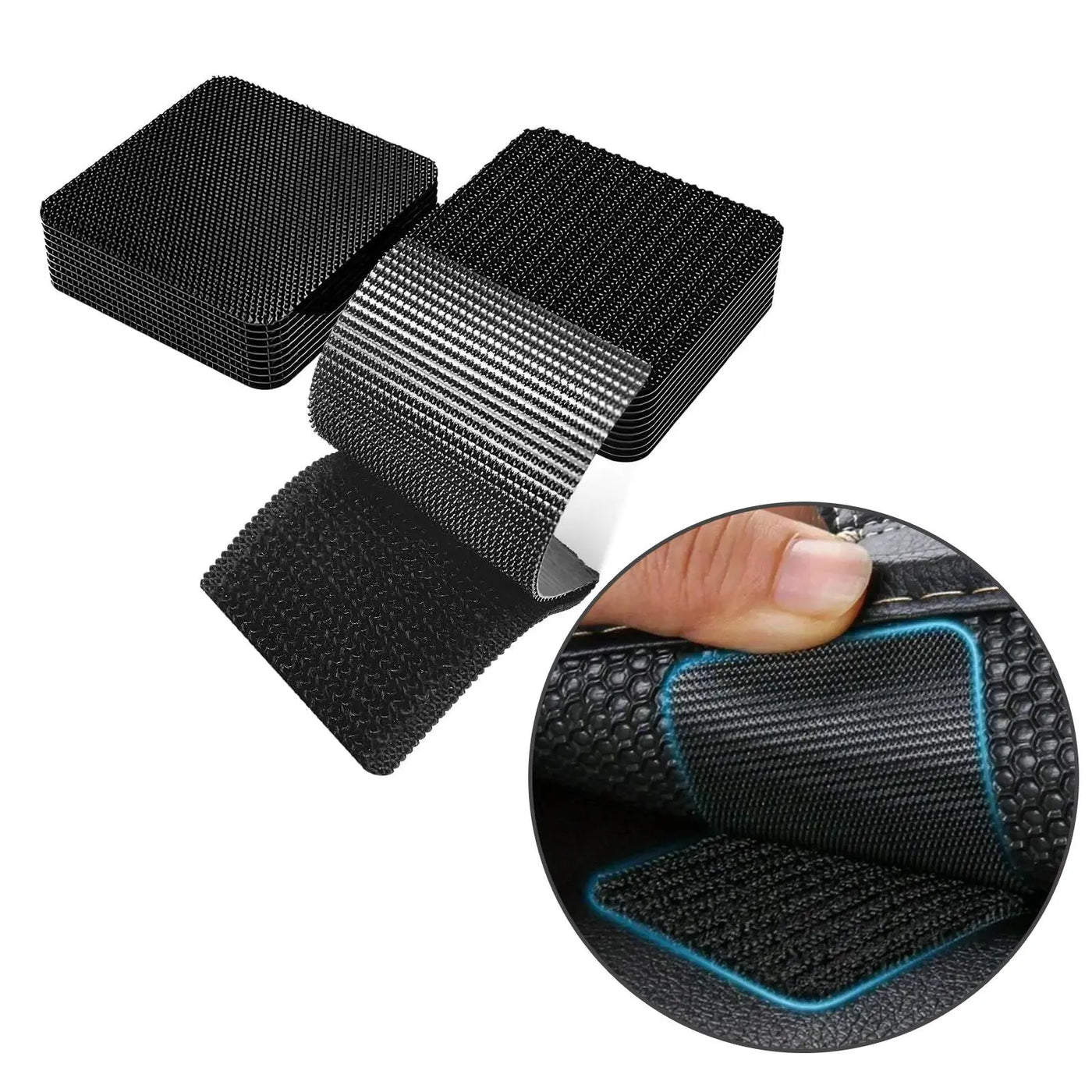Heavy Duty Water-Resistant Self-Adhesive Double-Sided Hook-And-Loop Strips, Versatile Mounting Tape for Wall Hanging Picture Frames, Cable Organization (Home & Office Use)