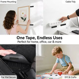 Heavy Duty Water-Resistant Self-Adhesive Double-Sided Hook-And-Loop Strips, Versatile Mounting Tape for Wall Hanging Picture Frames, Cable Organization (Home & Office Use)