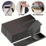 Heavy Duty Water-Resistant Self-Adhesive Double-Sided Hook-And-Loop Strips, Versatile Mounting Tape for Wall Hanging Picture Frames, Cable Organization (Home & Office Use)