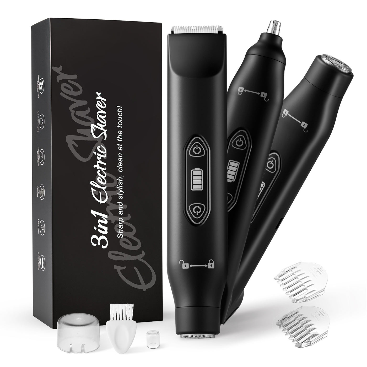 3-in-1 Electric Shaver & Precision Trimmer