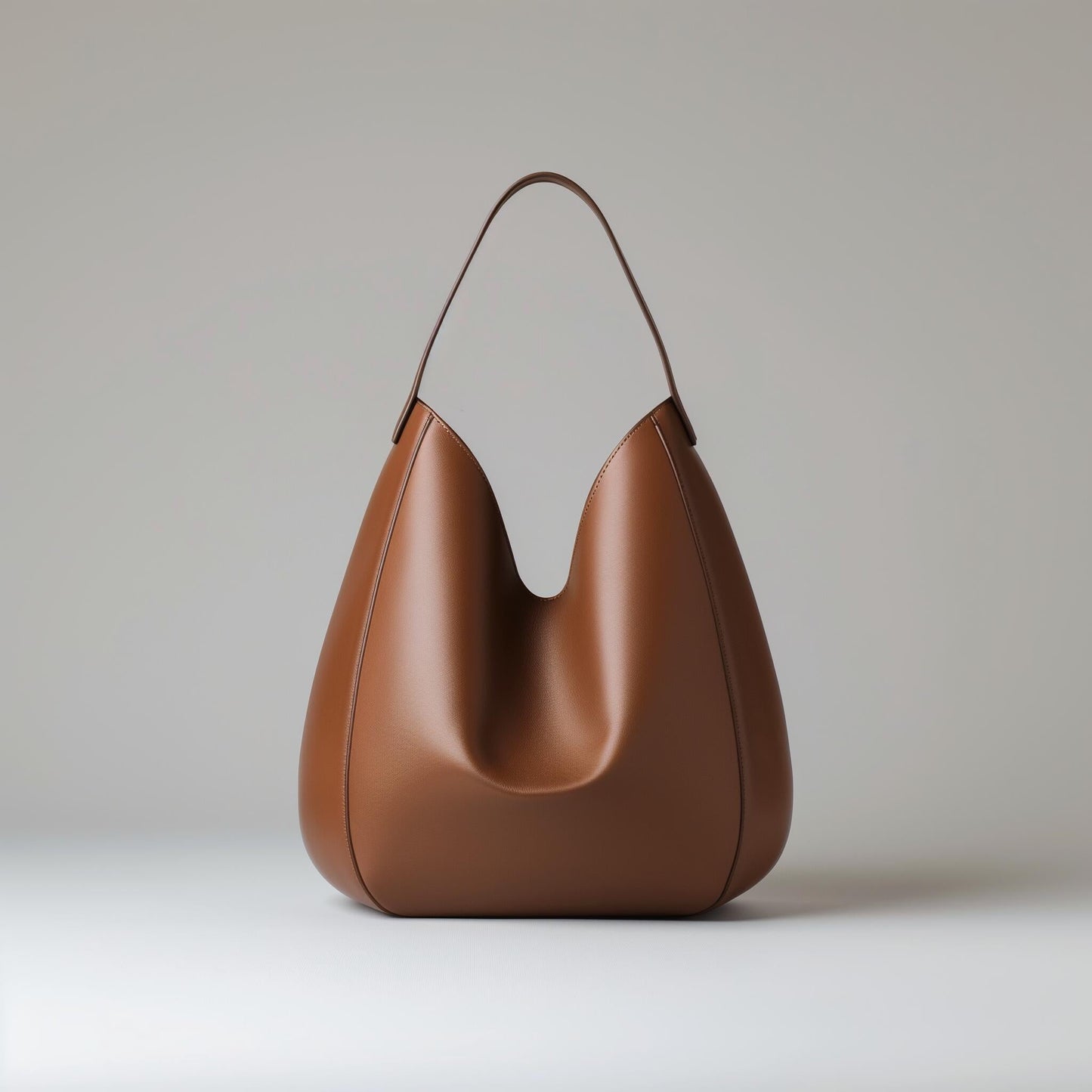 Brown Longchamp Le Foulonne hobo bag